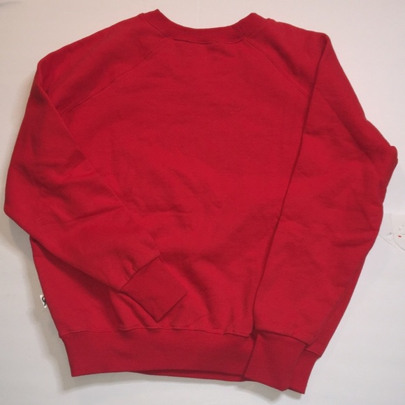 NWT Good American Red “Sleigh Girl” Crew Neck Sweatshirt (Khloe Kardashi… - Picture 5 of 6